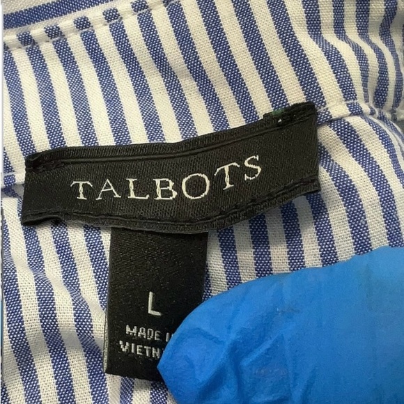 Talbot Naxy Blue Dress Size Large 3/4 sleeve - Picture 5 of 6